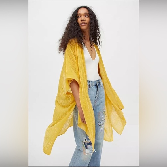 Urban Outfitters Yellow Boho Kimono - Picture 1 of 5